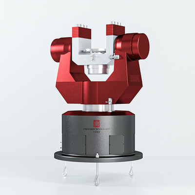 The dual-axis turntable can provide angular position, angular velocity and angular acceleration motion excitation to test gyroscopes, inertial measurement devices and accelerometers.